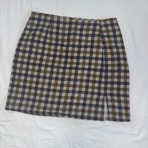 Plaid Checkered Skirt